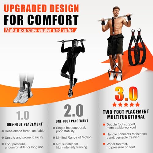 Pull Up Assistance Bands, Heavy Duty Resistance Bands with Handles, Exercise Band with Door Anchor, Adjustable Workout Ban...