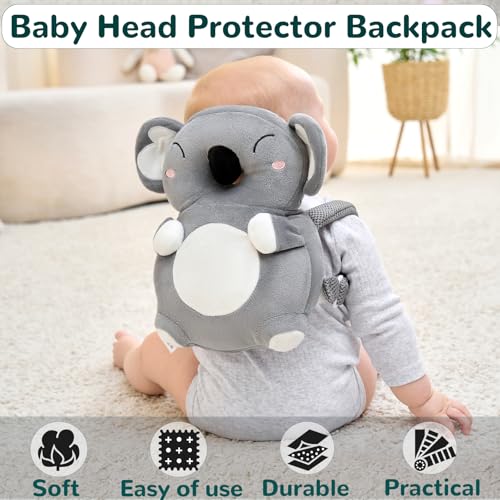 Baby Head Protector Backpack for Falling Crawling and Walking Toddler Essentials Harness Infant Koala Toys Helmets Baby Es...