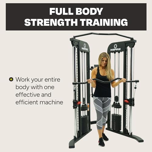 Inspire Fitness FTX Functional Trainer - Compact at Home Workout Machine with Accessories - Space Saving Design - Home Gym...