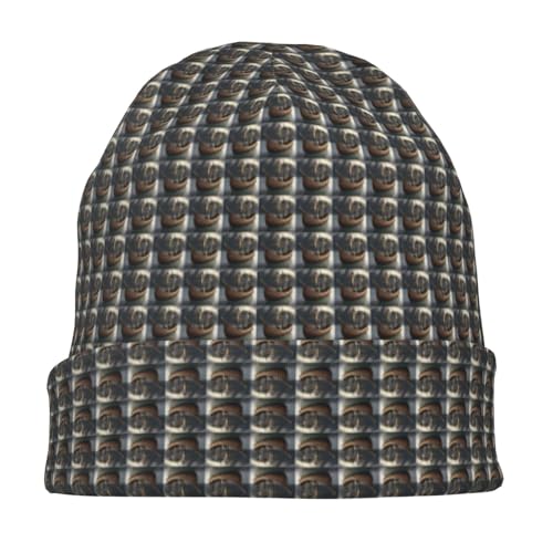 sackhg Nordic Pirate Ship Print Winter Beanie Hat Men Women Soft Lightweight Thermal Cap for Outdoor Skiing Wear Black