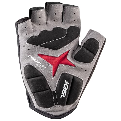 Garneau Men's Biogel Rx Bike Gloves | Half-Finger Cycling Gloves for Men | Shock-Absorbing Pad | Breathable & Lightweight