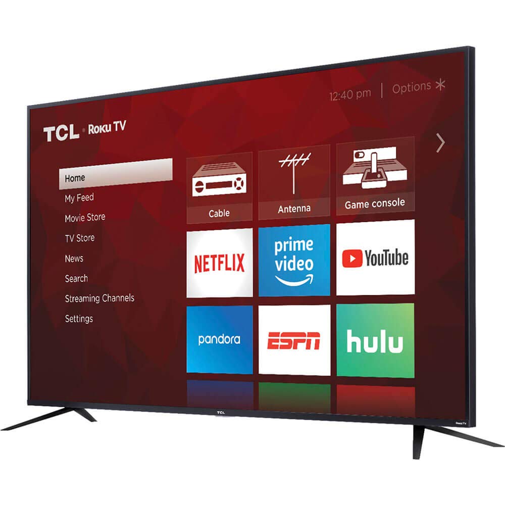 TCL 65-inch Class 4-Series 4K UHD HDR Smart Roku TV – 65S435, 2021 Model