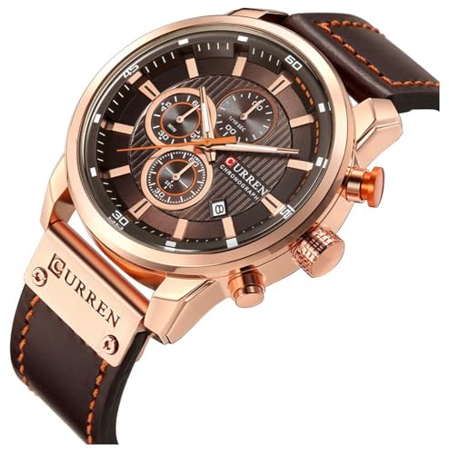 FANMIS Mens Sport Military Analog Quartz Watch Chronograph Classic Casual Business Dress Waterproof Watch Multifunctional ...