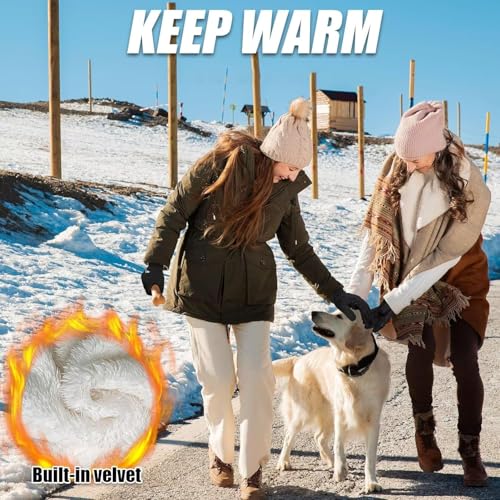 RIGWARL Winter Gloves Men Women Warm Gloves for Cold Weather Touch Screen Windproof Glove for Running Driving Cycling Hiki...