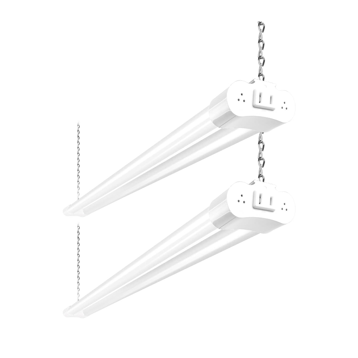 hykolity 4FT Linkable LED Shop Light, 6500lm, 60W, White, Model HB-Q10-50, Hanging or Surface Mount