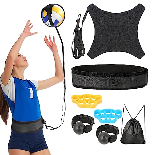 Davllin Volleyball Training Equipment Aid,Premium Volleyball Rebounder Trainer Kit,Solo Practice Trainer for Serving Setti...