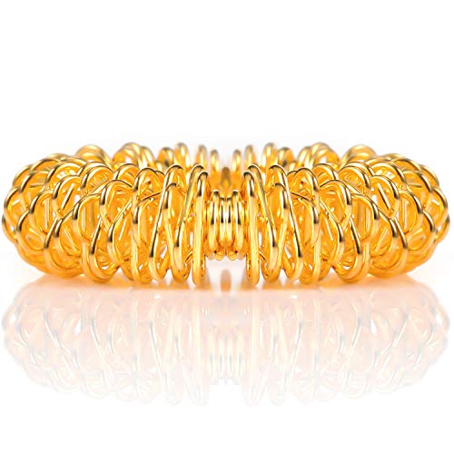 30 Pieces Acupressure Rings Spiky Sensory Rings for Fingers Stress Relief Fidget Sensory Massager for Teens Adults