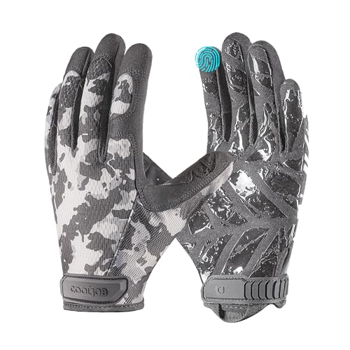 COOLJOB Mechanic Safety Work Gloves, Enhanced Anti-Slip Grip Tactical Gloves, Touchscreen, Breathable, Ultra-Soft, S-XL