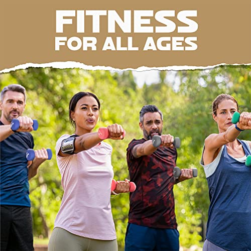 Yes4All Neoprene Coated Dumbbell Hand Weight Sets of 2 - Multiple Weight Options with 15 Colors, Anti-roll, Anti-Slip, Hex...
