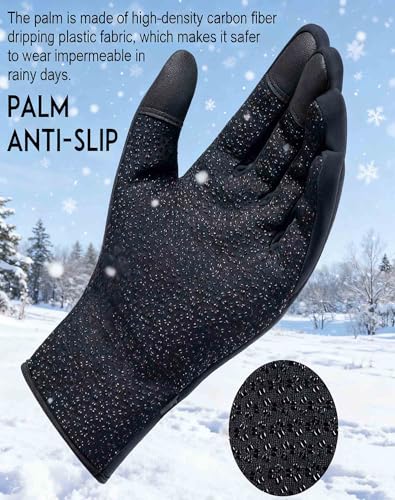 Heated Gloves,Sport Gloves W/USB 3Level Heating,Touchscreen/Waterproof,Windproof Thermal Non-Slip Heated Winter Gloves for...