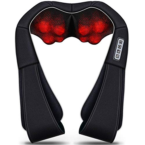 VIKTOR JURGEN Christmas Gifts for Women & Men, Shiatsu Neck and Shoulder Massager with Heat Deep Tissue Kneading Sports Re...