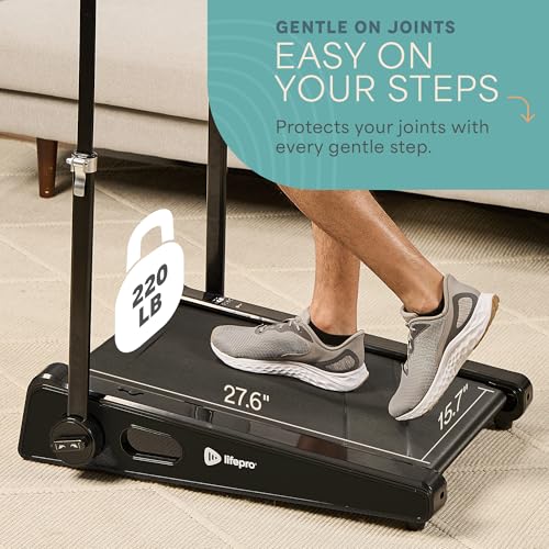 LifePro PacerMini Compact Small Walking Pad Treadmill with Incline – Under Desk Walking Treadmill for Home Mini Apartment...