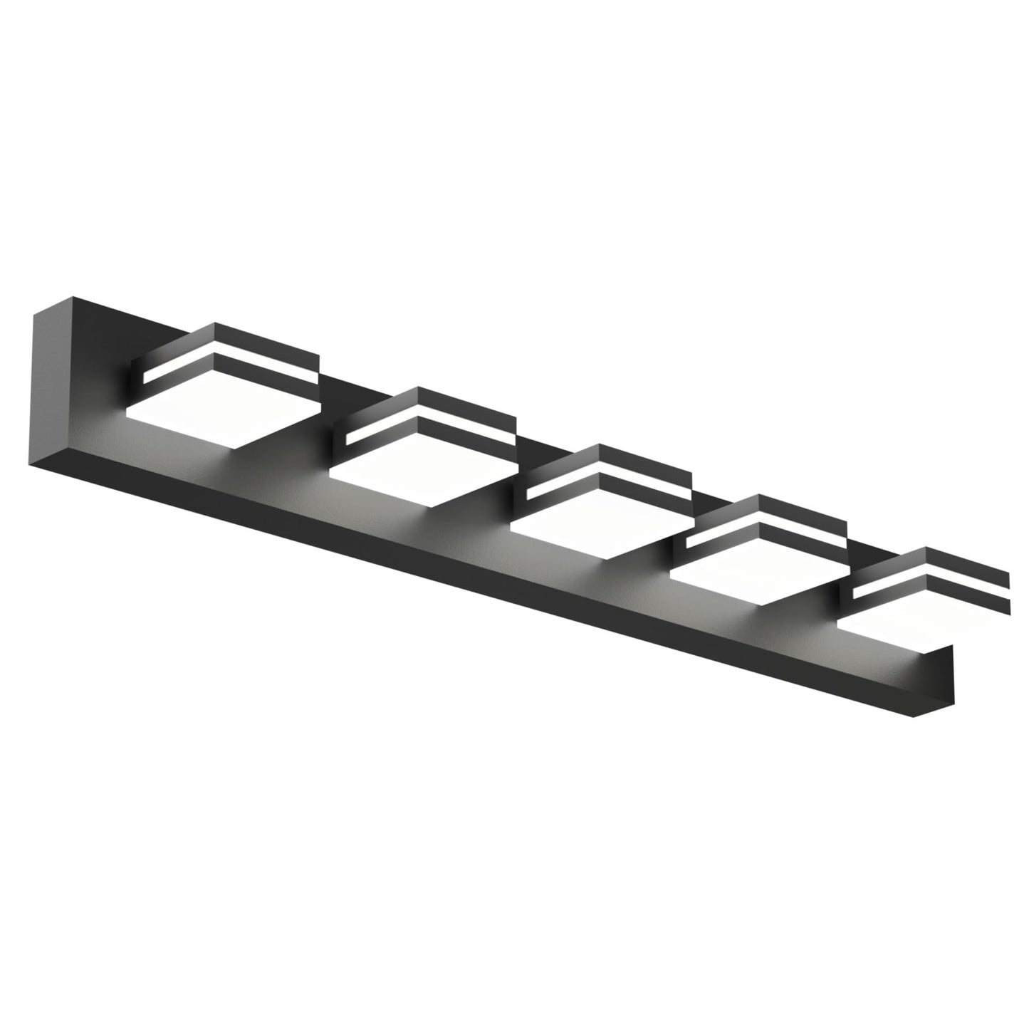 Likelgn 36 Vanity Light Over Mirror  5-Light Modern Bathroom Light Fixture With Rotatable Heads  5000K Daylight