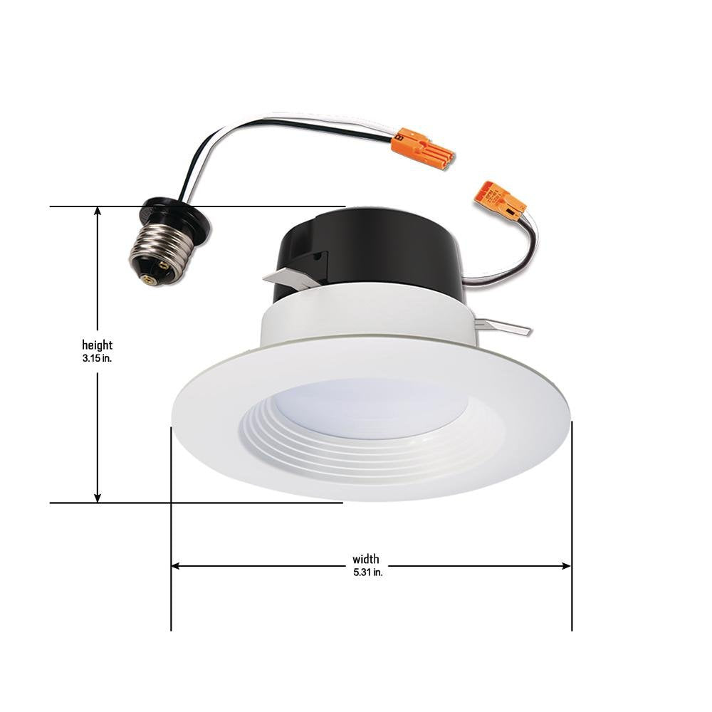 Halo Lt 4 Inch Indoor/Outdoor Recessed Led Retrofit Trim Can Light  3 Cct 3000K/4000K/5000K - Lt4069Fs351Ewhr