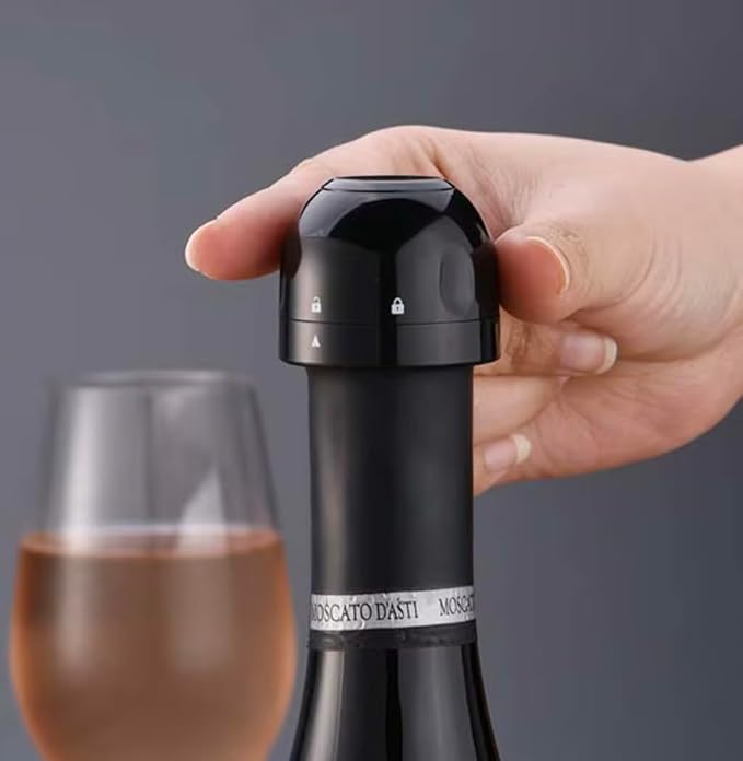 2Pk Reusable Champagne Saver and Sparkling Wine Stopper - Leakproof, Airtight Seal - Preserve Fizz & Flavor