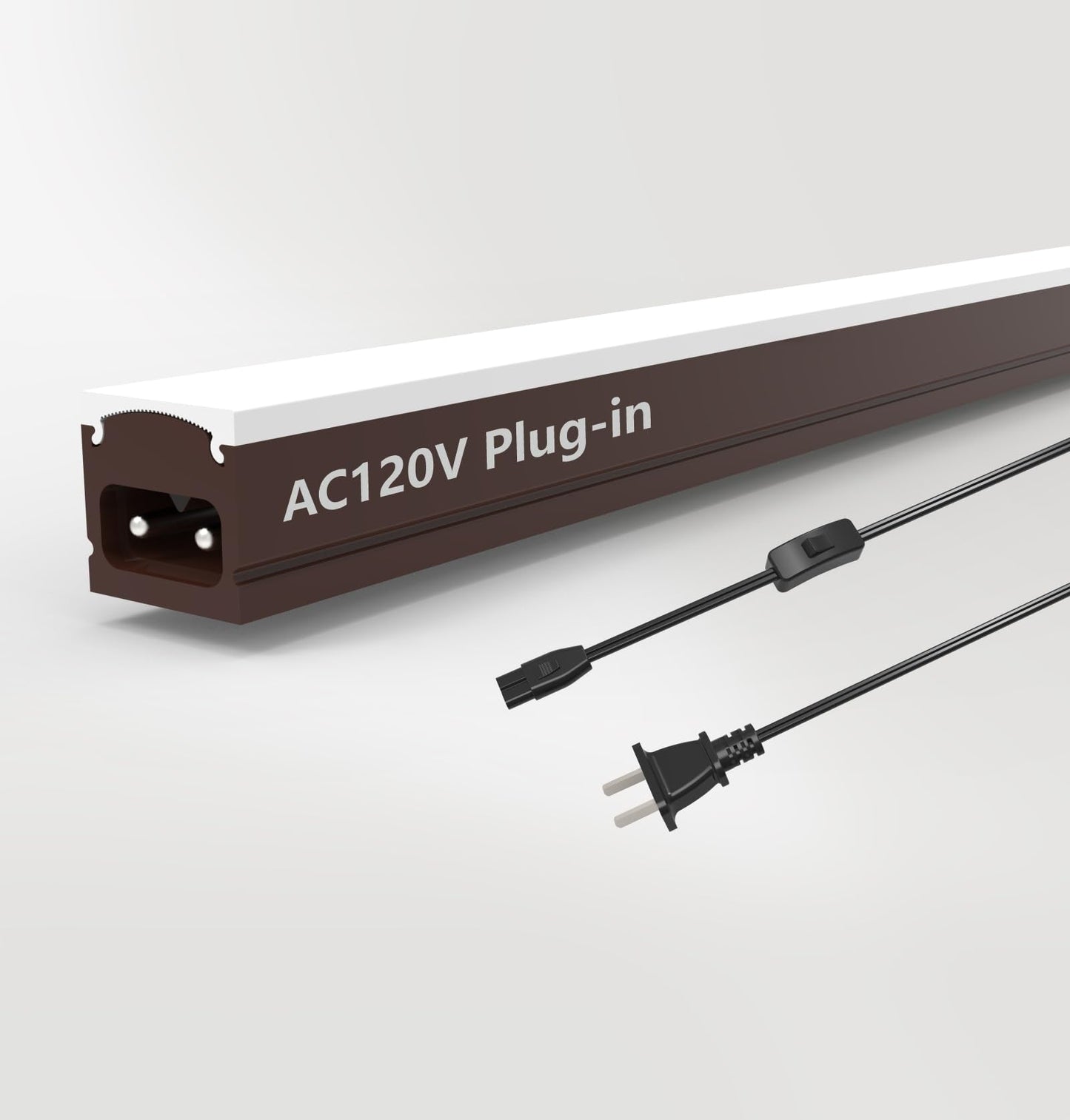 Leetdud Under Cabinet Lighting Plug In  32 Inch 1 Pc  Linkable Ac120V 3Cct 3000K/4000K/5000K Ultra Slim  Led Under Cabinet Lights For Counter Light  Kitchen  Shelf  Sink  Workshop  Desk  Bronze