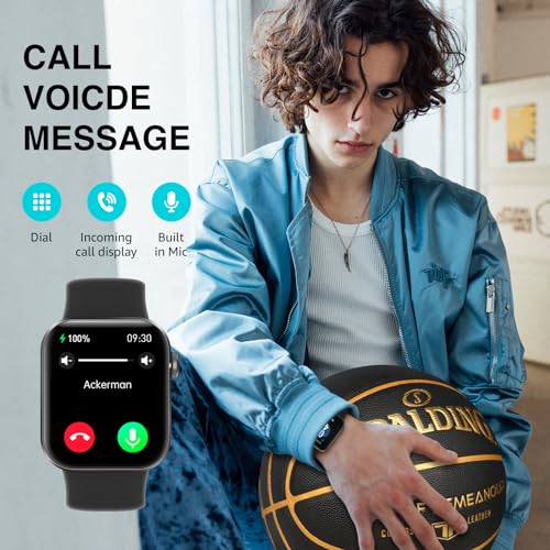 Smart Watch for Women Men Answer/Make Call,1.85" HD Screen Fitness Tracker with Step Counter,140+ Sport Modes Smartwatch w...