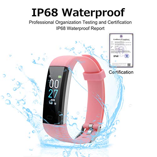 Fitness Tracker with Heart Rate Activity Tracker Sleep Monitor, Smart Watch Health Tracker IP68 Pedometer Step Counter for...