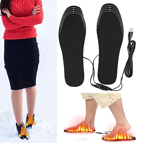 Restokki Heated Insoles, Toe Warmers, Electric Foot Warmer, Winter USB Heated Shoe Insoles, Foot Warming Pad Mat, Heating ...