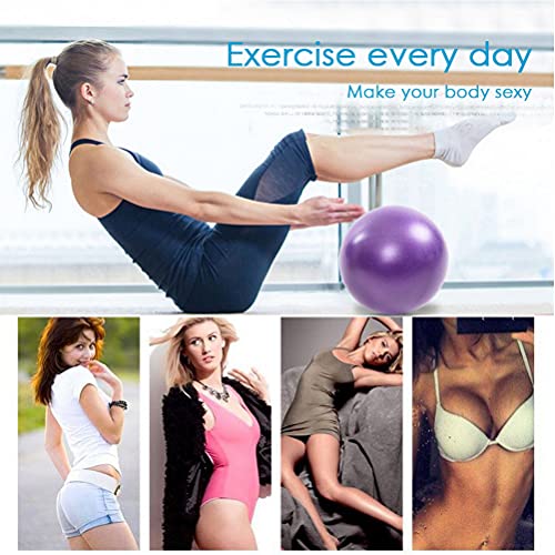 Small Pilates Ball 9 Inch Small Exercise Ball Mini Workout Yoga Balls for Gym Yoga, Core Training, Fitness, Workout, Stabi...
