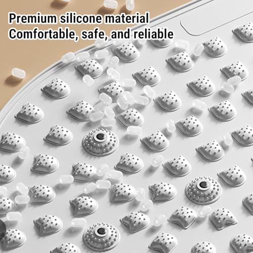 AUNMAS Foot Massage Mat, Silicone Anti Slip Acupressure Mat with 11 Magnetic Stones, Stimulating Acupoints for Home Office...