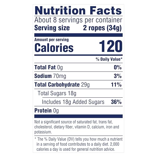 SweeTARTS Ropes, Candy, Cherry Punch, Soft and Chewy, 9 oz