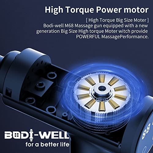 Massage Gun Deep Tissue - Back Muscle Massager w/High Torque Motor for Back Pain, Shoulder, Neck, Body, All Muscles Recove...