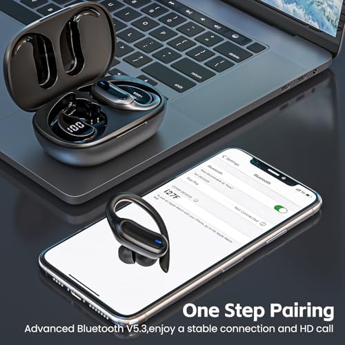 TRAUSI Wireless Earbuds, Bluetooth 5.4 Headphones, True Wireless Stereo Earphones with Noise Cancelling Mic, IPX7 Waterpro...