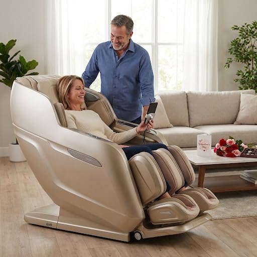 Osaki 4D Achilles l 360 Rotating Footrest l Full Body Massage Chair l Zero Gravity l 360 Kenading Calfrest l Lumbar Heatin...