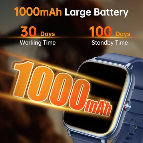 paybay Smart Watch for Men Women, Fitness Tracker (Answer/Make Call), 1000 mAh Battery, 120+ Sport Modes, Step Counter/Sle...