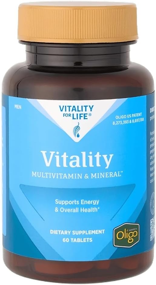 Melaleuca Multivitamin & Mineral Supplement for Men, Powered by Oligo (60 Tablets) — Supports Energy & Overall Health / Organically Bound for Maximum Absorption and Antioxidant Protection