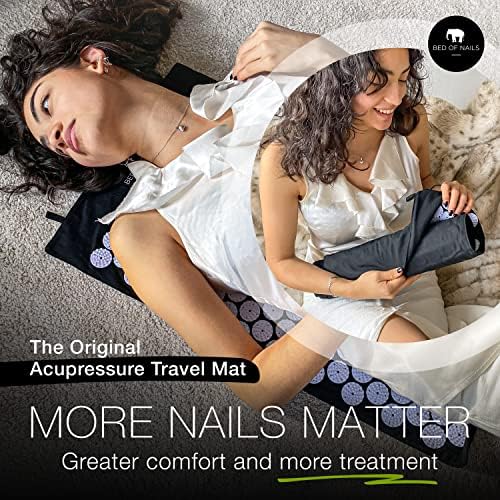 Bed of Nails The Original Premium Acupressure Mat, 8,820 Acupuncture Pressure Points for Back Pain Relief, Increased Energ...