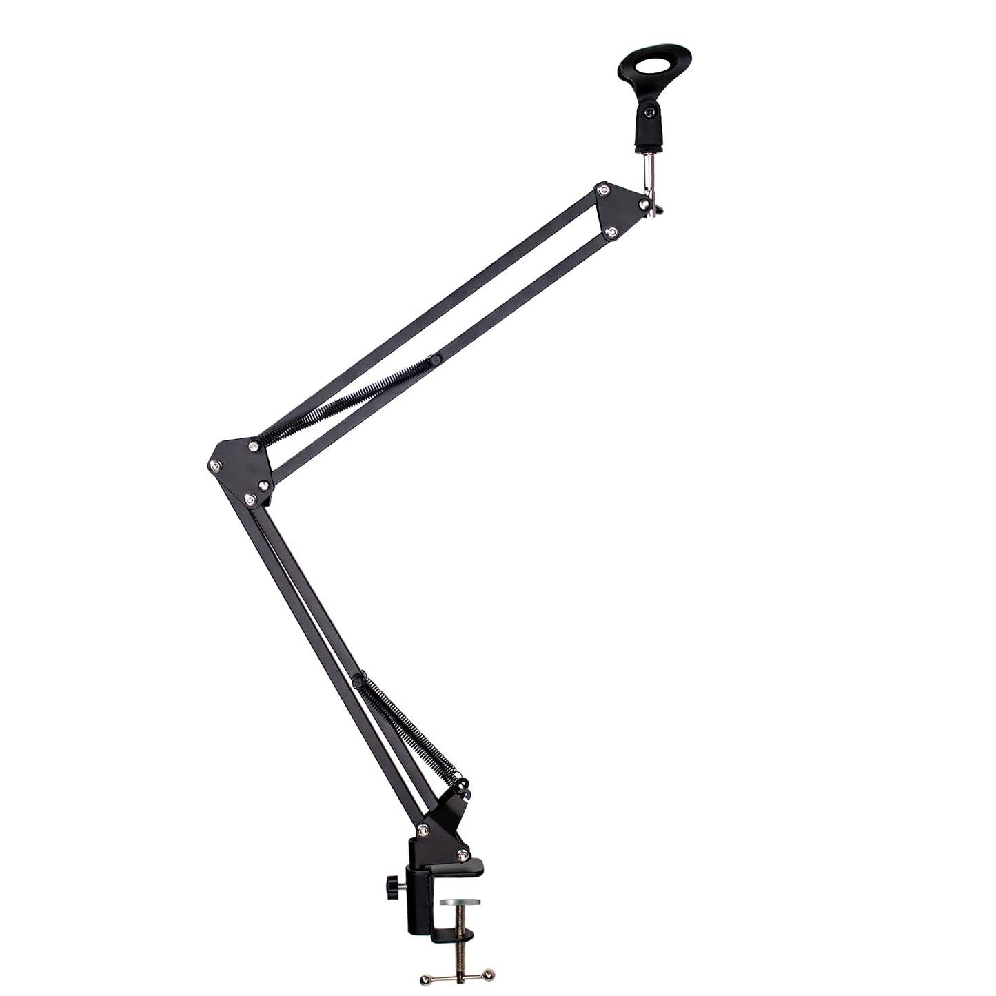 Chromacast Pro Series 28 Scissors Arm Adjustable Microphone Desk Stand With Boom Suspension, Includes Mic Clip (Cc-Sdmic-Stand-2