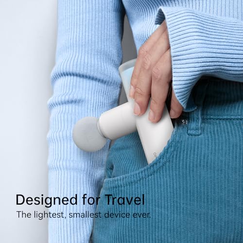 opove M3 Mini Massage Gun for Back Pain Relief, with Facial Mode, 7mm Amplitude, 4 Vibration Levels Ultralight Portable an...