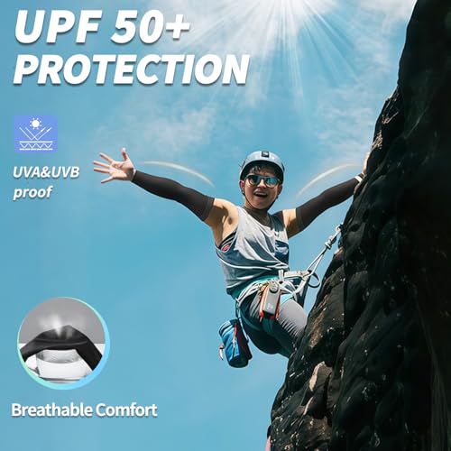 VNLEXMC 4 Pairs Arm Sleeves to Cover Arms for Men & Women,UV Sun Protection,Cooling Sports Compression,Tattoo Cover Up Sleeve