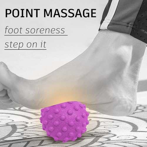 NGT new guide steps Fascia Ball, TPR Massage Ball Suitable for Relaxing Muscles, Restoring Fascia, and Improving Body Cond...