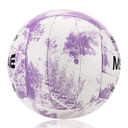 MSCYAE Volleyball Official Size 5,Soft Touch Volleyballs for Kids Youth Adults, Indoor Outdoor Volleyball for Beginners Ba...