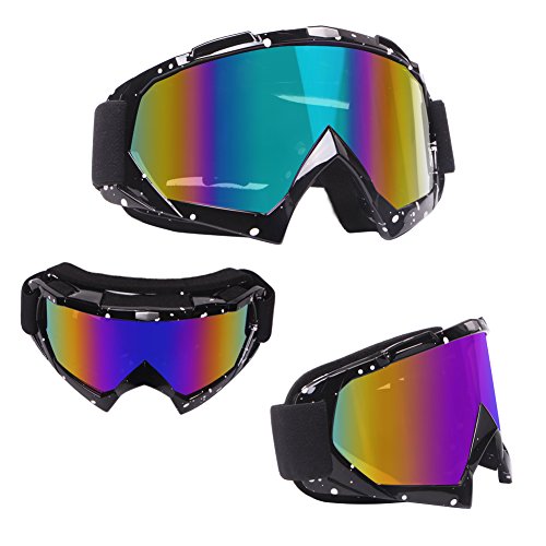 4-FQ Motorcycle Goggles Dirt Bike Goggles Windproof ATV Dustproof Racing GogglesScratch Resistant Ski Goggles Protective S...