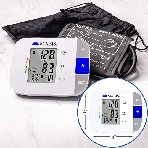 MABIS Universal Talking Blood Pressure Monitor, Upper Arm, Irregular Heartbeat Detection, 396-Reading Memory Storage for 4...