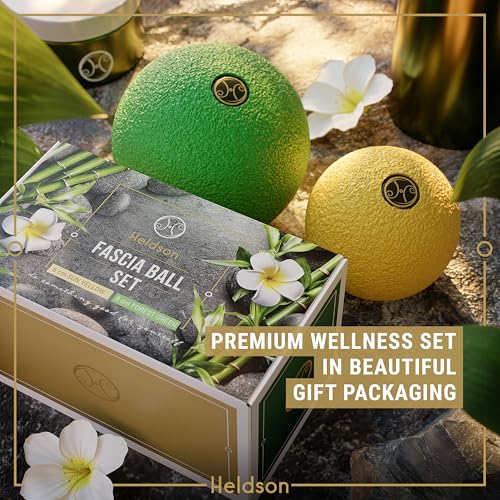 HELDSON® EPP Fascia Massage Balls Set [6cm & 8cm] – Trigger Point Massage Ball for Back, Feet & Neck – Deep Tissue Muscle ...