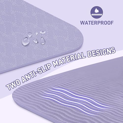 Foldable Yoga Mat for Travel 72"x 32"x 0.32"Inch, 8mm Thick Folding Exercise Mat, Outdoor Non-slip Pilates Mat for Women &...