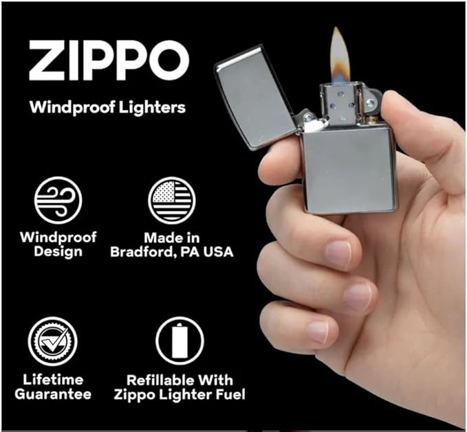 Zippo Lighter- Compass Nautical Windproof Lighter Green Man Z5182