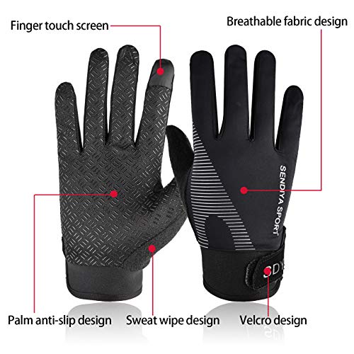 YHT Workout Gloves, Full Palm Protection & Extra Grip, Gym Fishing Fencing Gloves for Weight Lifting, Training, Fitness, E...