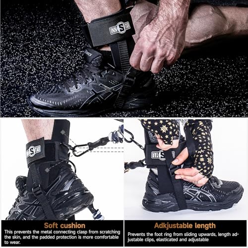 INNSTAR Vertical Jump Trainer Leg Strength Resistance Bands Set for Basketball Triple Jump Football Volleyball Training Pr...