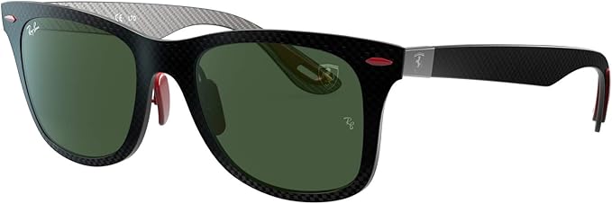 Ray-Ban Unisex Rb8395m Scuderia Ferrari Collection Square Sunglasses