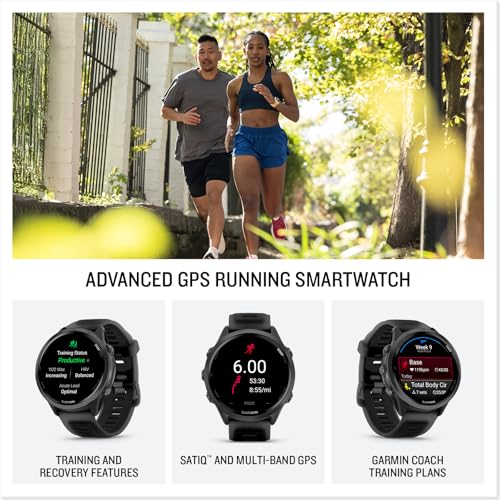 Garmin Forerunner 570 Running Smartwatch, 47MM WiFi, GPS Fitness Smart Watch for Men and Women, Slate Gray Aluminum with T...