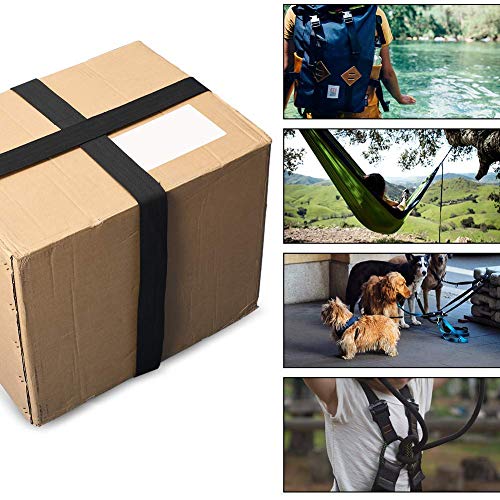 JIAKAI 2 Inch Wide 10 Yards Nylon Heavy Duty Webbing Strap，Polypropylene Heavy Straps for Bags, Hammocks, Outdoor Climbing...