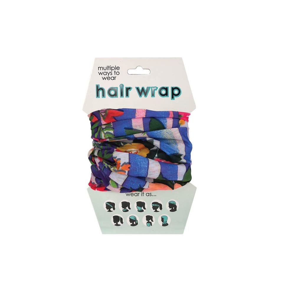 Spoontiques Hair and Face Wraps - Multifunctional Bandanna - Headband - Scarf - Neck Gaiter- Balaclava - Struped Floral