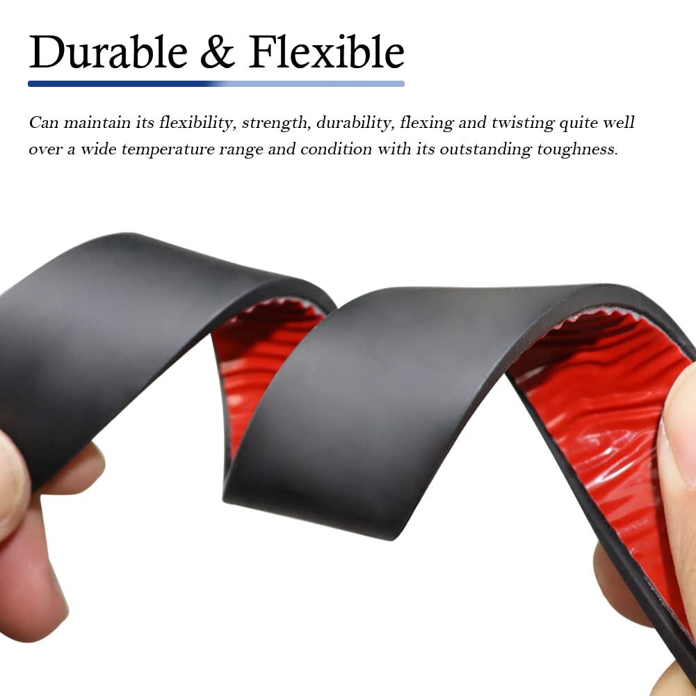 Neoprene Rubber Strips Self Adhesive Solid Rubber Sheets, Rolls & Strips for DIY Gaskets Crafts Pads Seals Warehouse Flooring Neoprene Sheet with Adhesive Backing (1" Wide x 1/16" Thick x 10' Long)