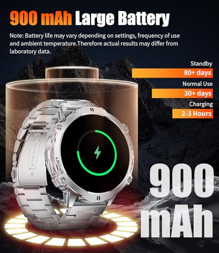 LIGE Smart Watches for Men Answer/Make Calls,1.75" Display Fitness Tracker with Compass Altitude and Barometric Pressure 9...